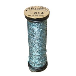 Kreinik 1/16" Metallic Ribbon - 5m - 014 Sky Blue